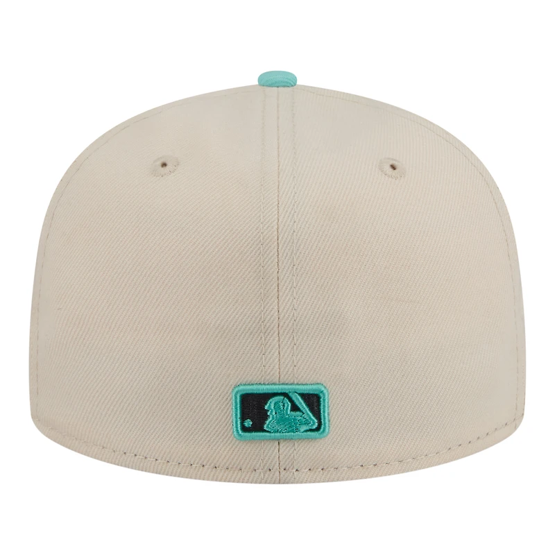 Men's New Era Turquoise/Charcoal Texas Rangers Two-Tone Color Pack 59FIFTY Fitted Hat