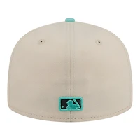 Men's New Era Turquoise/Charcoal Texas Rangers Two-Tone Color Pack 59FIFTY Fitted Hat
