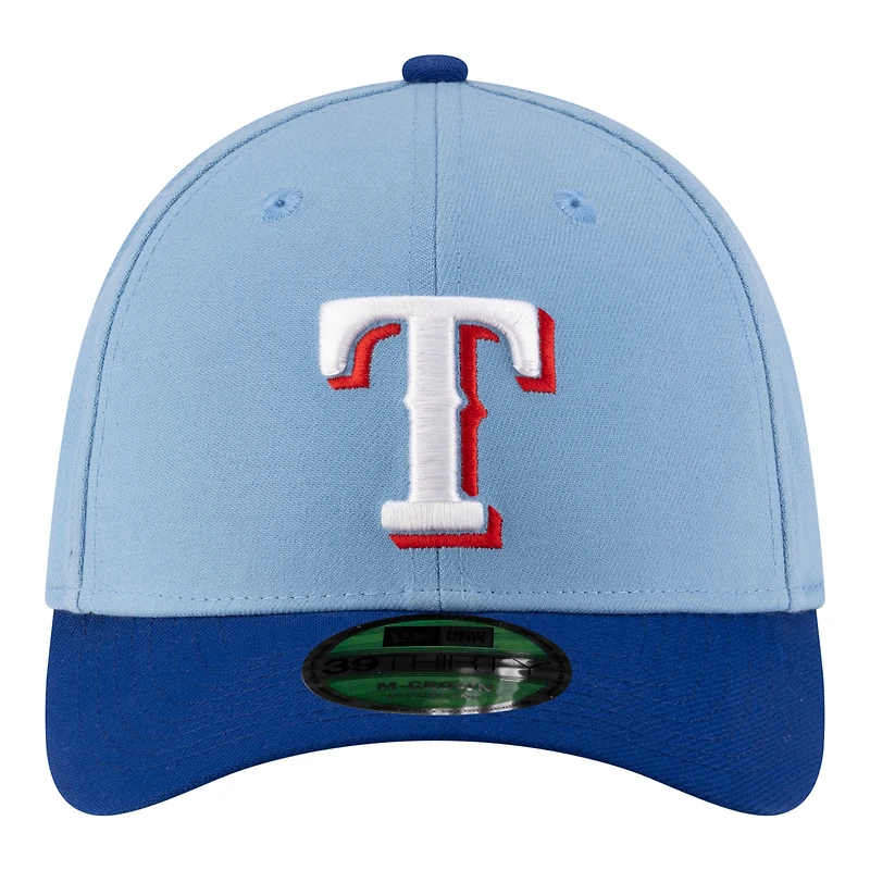 Men's New Era  Red Texas Rangers Player Replica 39THIRTY M-Crown Flex Hat