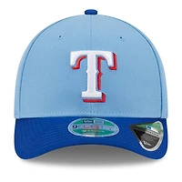 Casquette ajustable New Era bleu clair Texas Rangers Player Replica 9FORTY pour homme