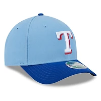 Casquette ajustable New Era bleu clair Texas Rangers Player Replica 9FORTY pour homme