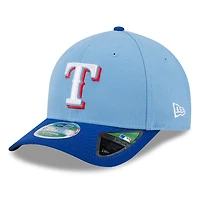 Casquette ajustable New Era bleu clair Texas Rangers Player Replica 9FORTY pour homme