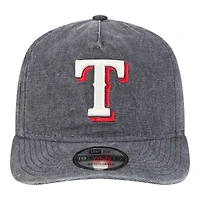 Casquette ajustable New Era pour homme, bleu marine chiné, Texas Rangers, modèle classique 19TWENTY.