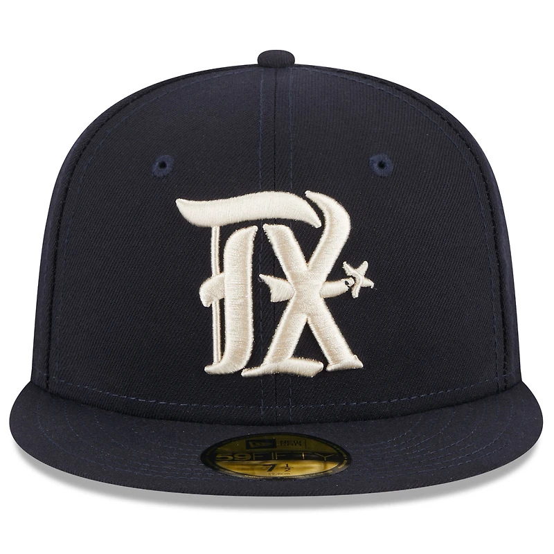 Casquette ajustée New Era City Connect 59FIFTY bleu marine Texas Rangers 2023 pour homme