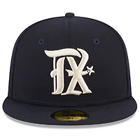 Casquette ajustée New Era City Connect 59FIFTY bleu marine Texas Rangers 2023 pour homme