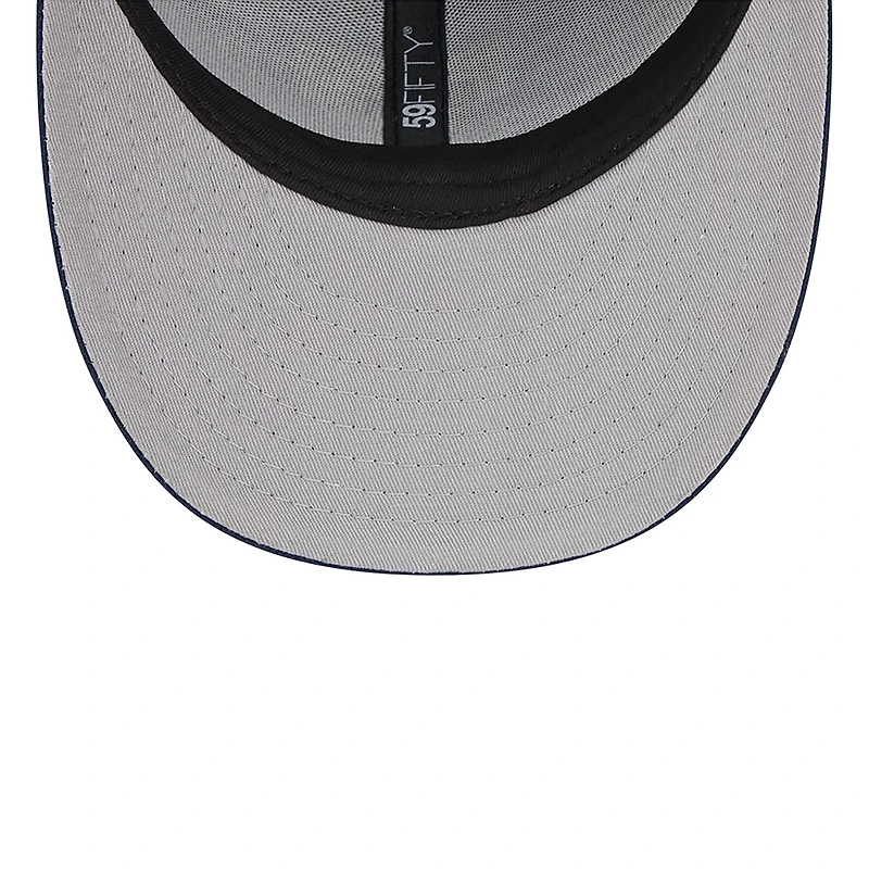 Casquette ajustée 59FIFTY pour homme Texas Rangers Oceanside à profil bas bleu marine New Era