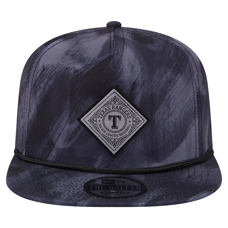 Casquette de golf à imprimé Texas Rangers bleu marine New Era pour homme