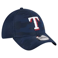 Casquette New Era 39THIRTY Flex bleu marine Texas Rangers pour homme