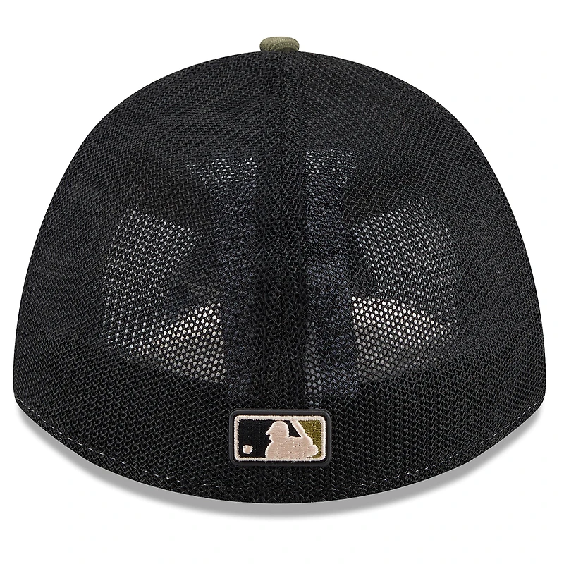 Men's New Era Olive Texas Rangers 2026 Armed Forces Day 39THIRTY M-Crown Flex Hat
