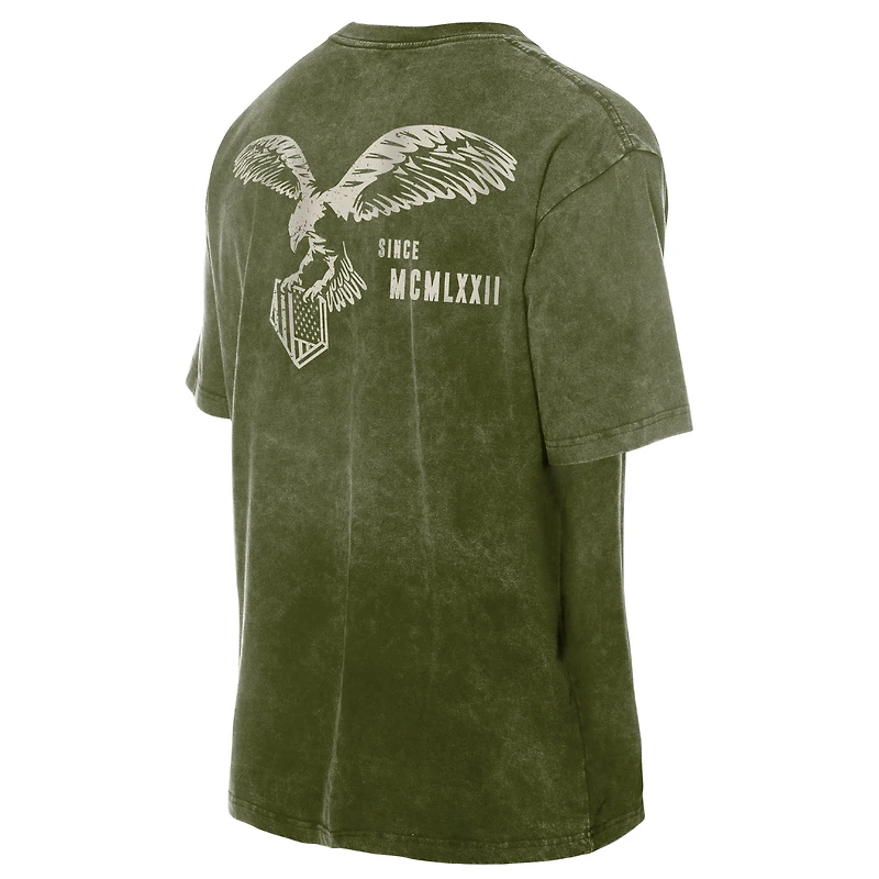Men's New Era Olive Texas Rangers 2026 Armed Forces Day T-Shirt