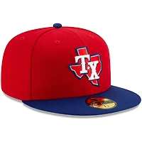 New Era Homme Rouge / Royal Texas Rangers Alternate 3 Authentic Collection On-Field - Casquette ajustée 59FIFTY