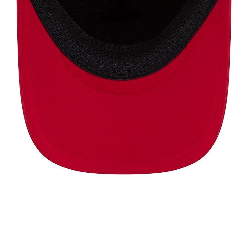 Casquette trucker ajustable New Era rouge Texas Rangers 2026 pour homme, modèle Apex 9FORTY.