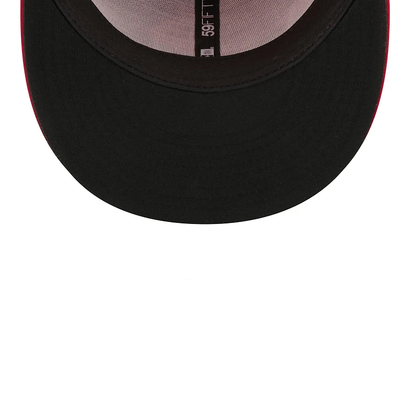Men's New Era Red Texas Rangers 2026 City Connect Batting Practice 59FIFTY Fitted Hat