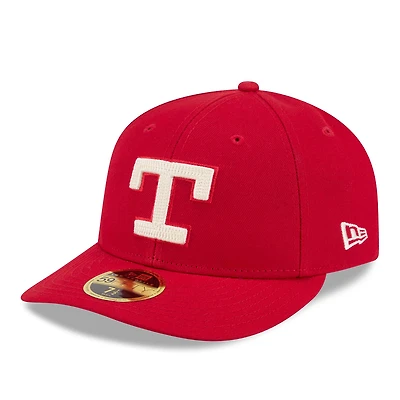 Casquette ajustée New Era rouge Texas Rangers 2026 City Connect Low Profile 59FIFTY pour homme