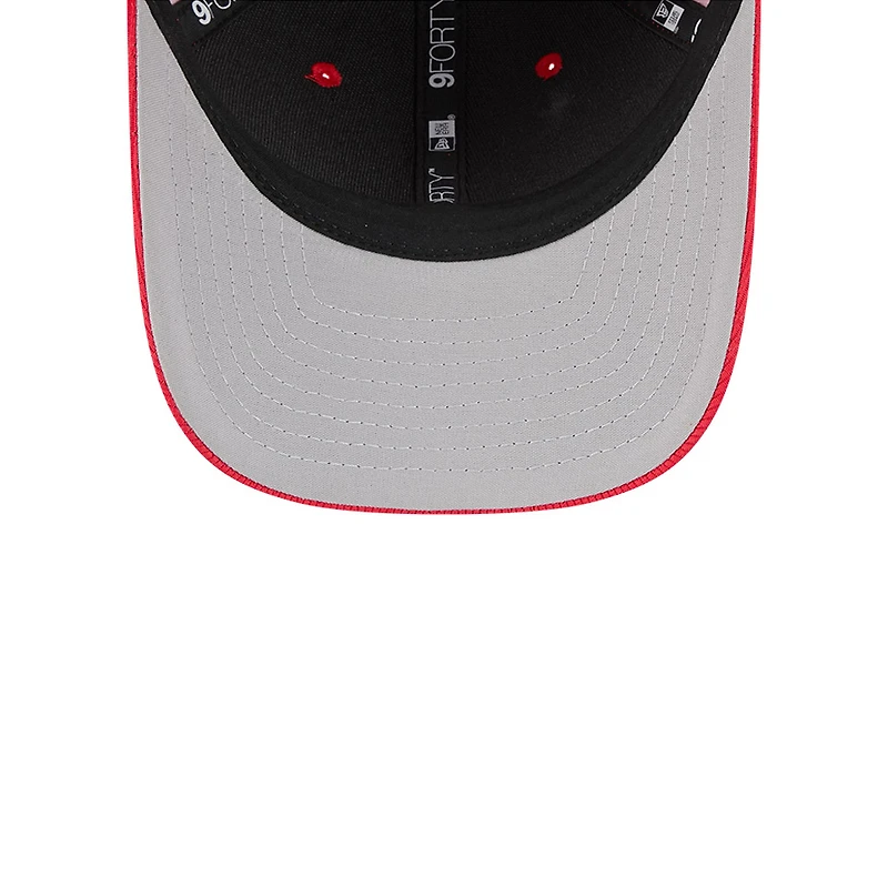 Men's New Era Red Texas Rangers City Connect Batting Practice 9FORTY M-Crown Adjustable Hat