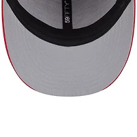 Casquette ajustée New Era rouge Texas Rangers City Connect pour homme, modèle 59FIFTY à profil bas, idéale l'entraînement au bâton.