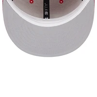 Men's New Era Red Texas Rangers Logo 59FIFTY Fitted Hat