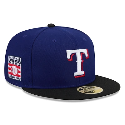 Men's New Era Royal/Black Texas Rangers 2026 Baseball Hall of Fame 59FIFTY Fitted Hat