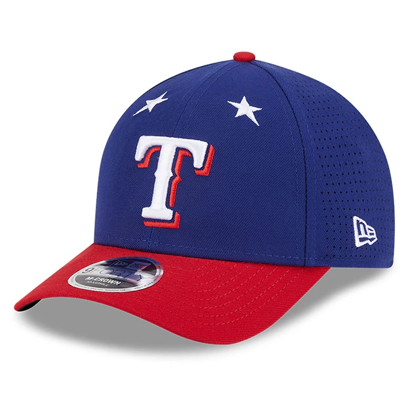 Casquette ajustable New Era Royal/Rouge Texas Rangers 2025 MLB All-Star Game 9FORTY M-Crown pour homme