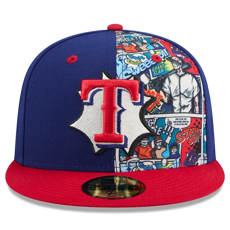 Men's New Era Royal/Red Texas Rangers 2025 MLB Diamond Hero Edition 59FIFTY Fitted Hat