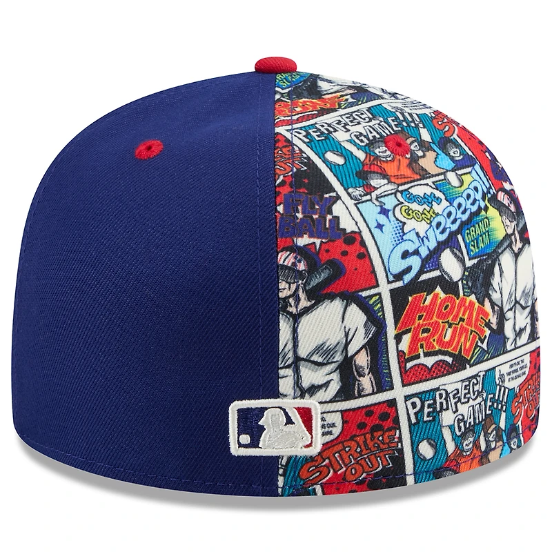 Men's New Era Royal/Red Texas Rangers 2025 MLB Diamond Hero Edition 59FIFTY Fitted Hat