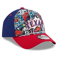 Men's New Era Royal/Red Texas Rangers 2025 MLB Diamond Hero Edition A-Frame 9FORTY Adjustable Hat