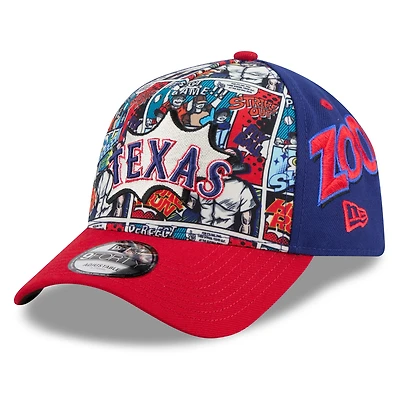Men's New Era Royal/Red Texas Rangers 2025 MLB Diamond Hero Edition A-Frame 9FORTY Adjustable Hat