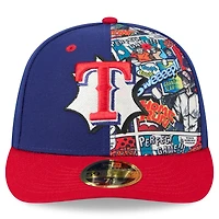 Men's New Era Royal/Red Texas Rangers 2025 MLB Diamond Hero Edition Low Profile 59FIFTY Fitted Hat