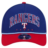 Men's New Era Royal/Red Texas Rangers Arch 9FORTY A-Frame M-Crown Adjustable Hat
