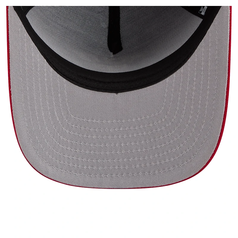 Men's New Era Royal/Red Texas Rangers Arched A-Frame 9FIFTY Adjustable Hat