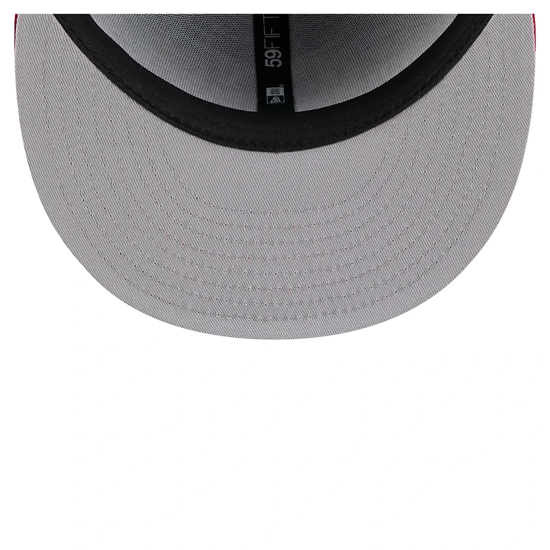 Men's New Era Royal/Red Texas Rangers Retro Pattern 59FIFTY Fitted Hat