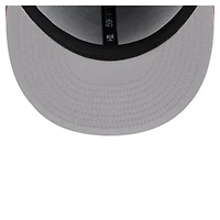 Men's New Era Royal/Red Texas Rangers Retro Pattern 59FIFTY Fitted Hat