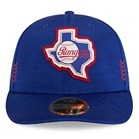 Men's New Era  Royal Texas Rangers 2024 Clubhouse Low Profile 59FIFTY Fitted Hat