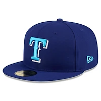 Casquette ajustée 59FIFTY pour la fête des pères Royal Texas Rangers 2024 New Era homme
