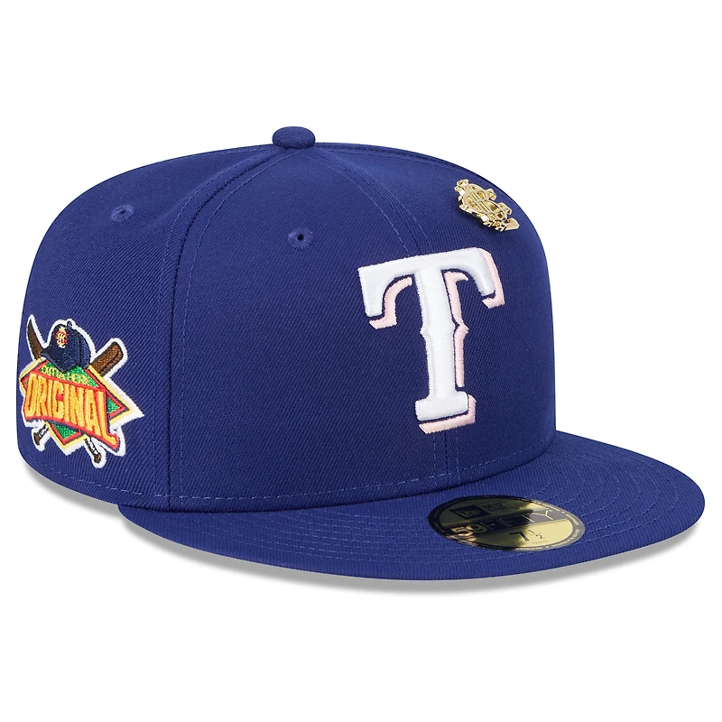 Casquette ajustée New Era Royal Texas Rangers 2025 Big League Chew 59FIFTY pour homme