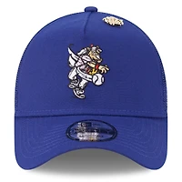 Casquette camionneur ajustable 9FORTY New Era Royal Texas Rangers 2025 Big League Chew pour homme
