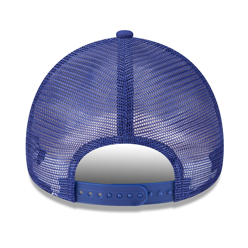 Casquette camionneur ajustable 9FORTY New Era Royal Texas Rangers 2025 Big League Chew pour homme