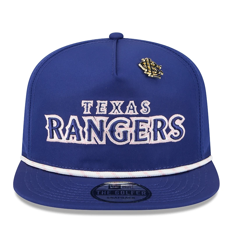 Casquette snapback New Era Royal Texas Rangers 2025 Big League Chew Golfer pour homme