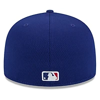Men's New Era Royal Texas Rangers 2025 MLB Clubhouse 59FIFTY Fitted Hat