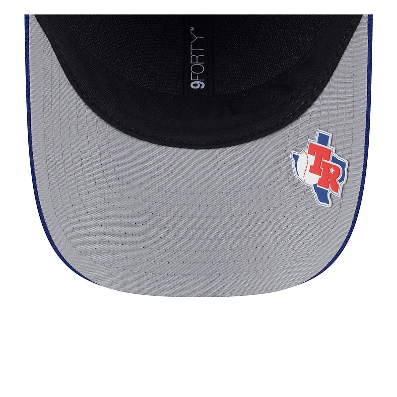 Men's New Era Royal Texas Rangers 2025 MLB Clubhouse 9FORTY M-Crown Adjustable Hat