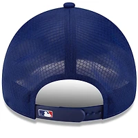 Men's New Era Royal Texas Rangers 2026 Batting Practice Apex 9FORTY Adjustable Trucker Hat