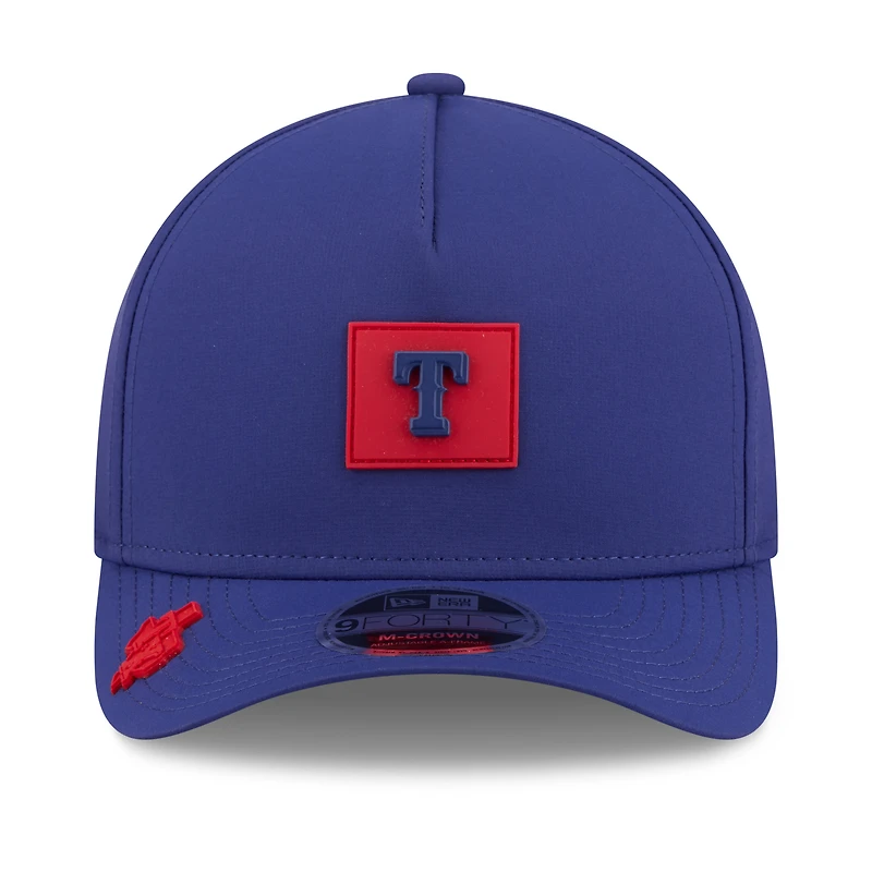 Casquette ajustable New Era Royal Texas Rangers 2026 Clubhouse 9FORTY pour homme
