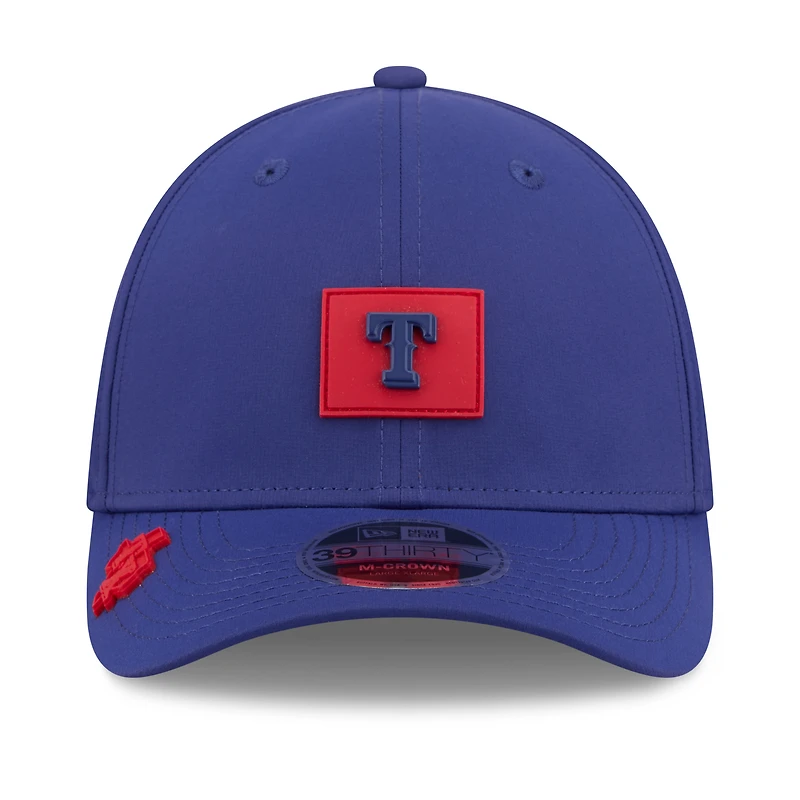 Casquette New Era Royal Texas Rangers 2026 Clubhouse M-Crown 39THIRTY Flex pour homme