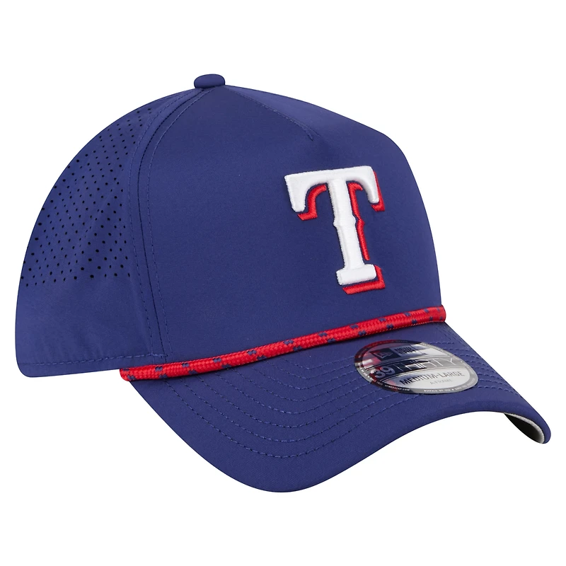 Casquette perforée A-Frame Flex 39THIRTY Royal Texas Rangers de New Era pour homme