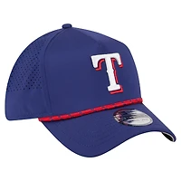 Casquette perforée A-Frame Flex 39THIRTY Royal Texas Rangers de New Era pour homme