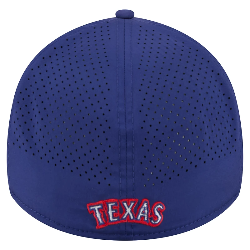 Men's New Era Royal Texas Rangers 39THIRTY A-Frame Perforated Flex Hat