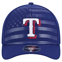 Casquette ajustable New Era Royal Texas Rangers 9FORTY M-Crown A-Frame pour homme