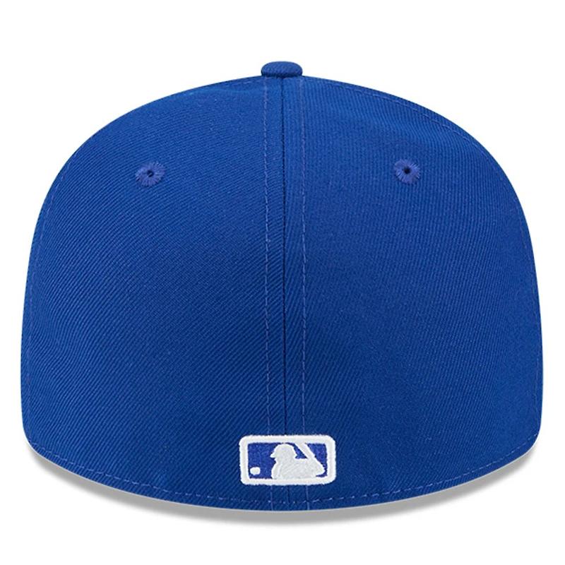 Casquette ajustée à profil bas New Era Royal Texas Rangers 59FIFTY pour homme