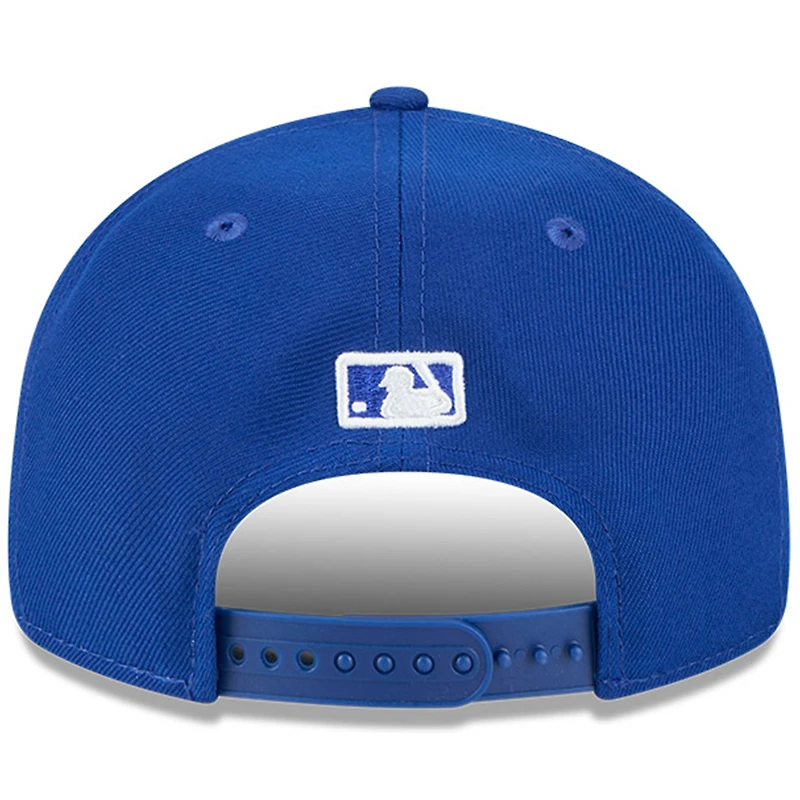Casquette ajustable New Era Royal Texas Rangers pour homme, modèle 9FIFTY, style rétro, avec couronne, Temple de la renommée du baseball