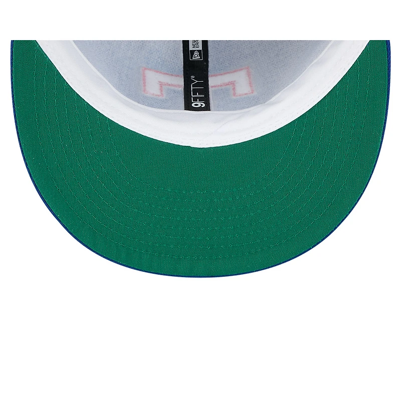 Casquette ajustable New Era Royal Texas Rangers pour homme, modèle 9FIFTY, style rétro, avec couronne, Temple de la renommée du baseball